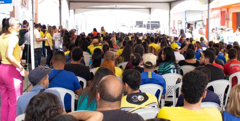 Telão será instalado no Centro de Campina Grande para transmissão da partida Brasil x Croácia