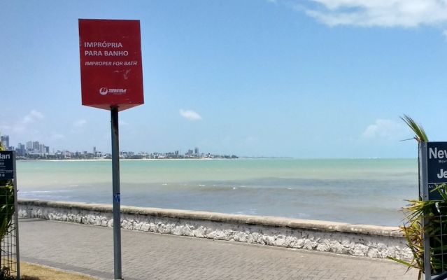 Paraíba possui sete trechos de praias impróprios para banho neste fim de semana