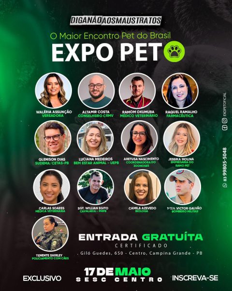 Waléria Assunção participa como palestrante de Expo Pet neste sábado (17) em Campina